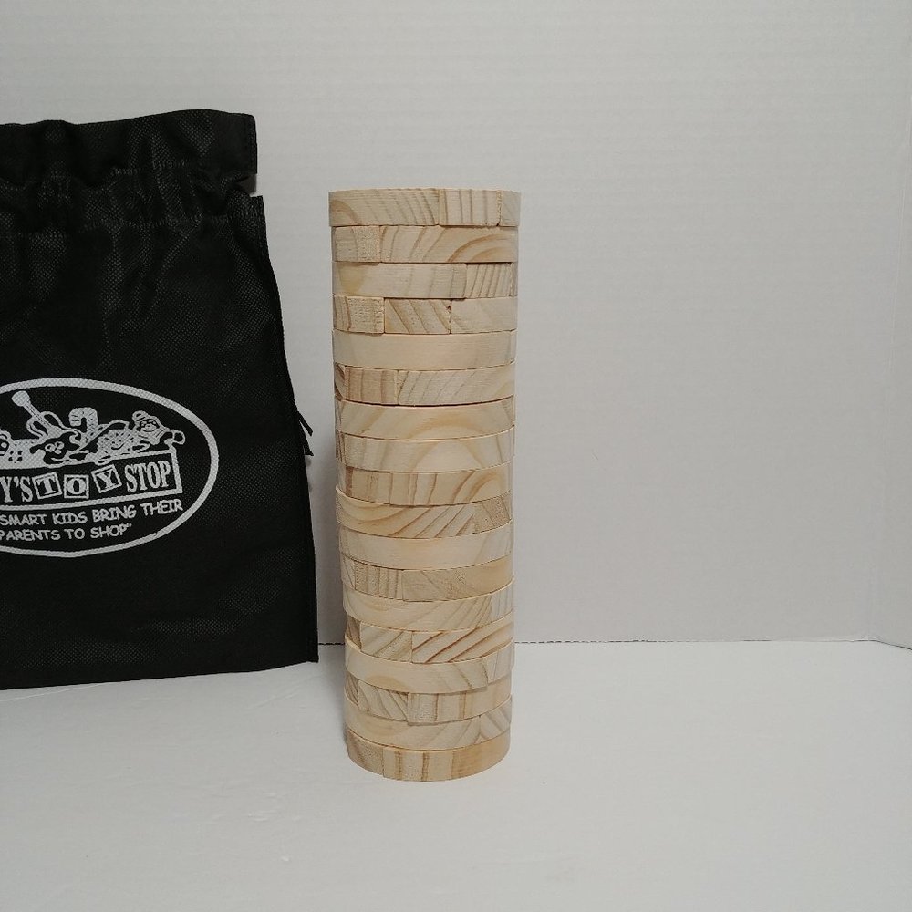 Wooden Tower Deluxe Block Stacking Game